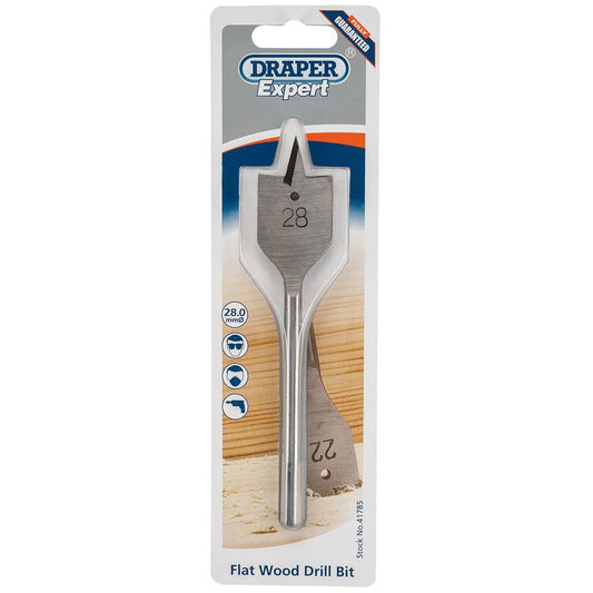 1x Draper Expert 28.0mm Flat Wood Bit - 41785