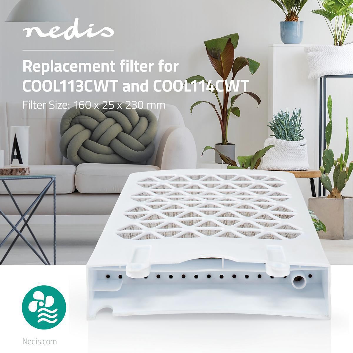 Nedis Replacement Filter for Air Cooler COOL113CWT and COOL114CWT - COOL1FIL