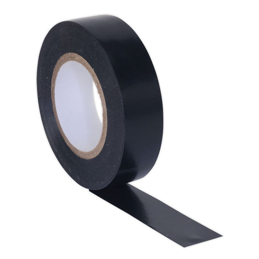 Sealey PVC Insulating Tape 19mm x 20m Black Pack of 10 ITBLK10