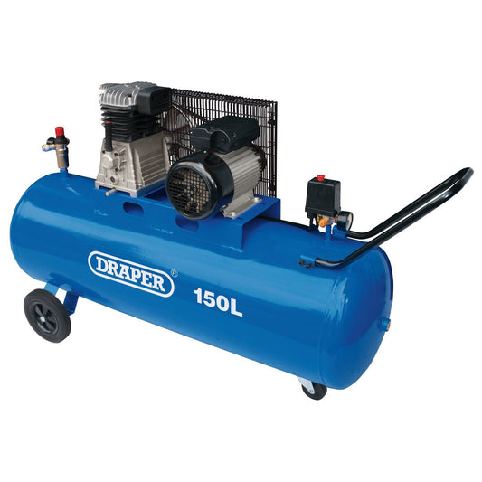 Draper 150L Belt-Driven Air Compressor (2.2kW) DA150/369M - 55305