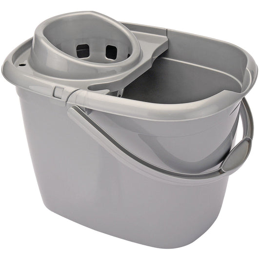 Draper 12 Litre Plastic Kitchen Floor/Garage Washing Mop/Mopping Bucket - 24778