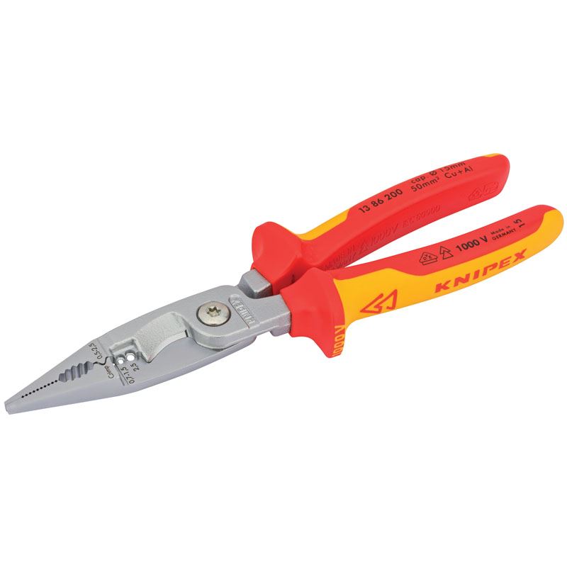 Draper Knipex VDE 200mm Electricians Universal Installation Pliers -No. 31460