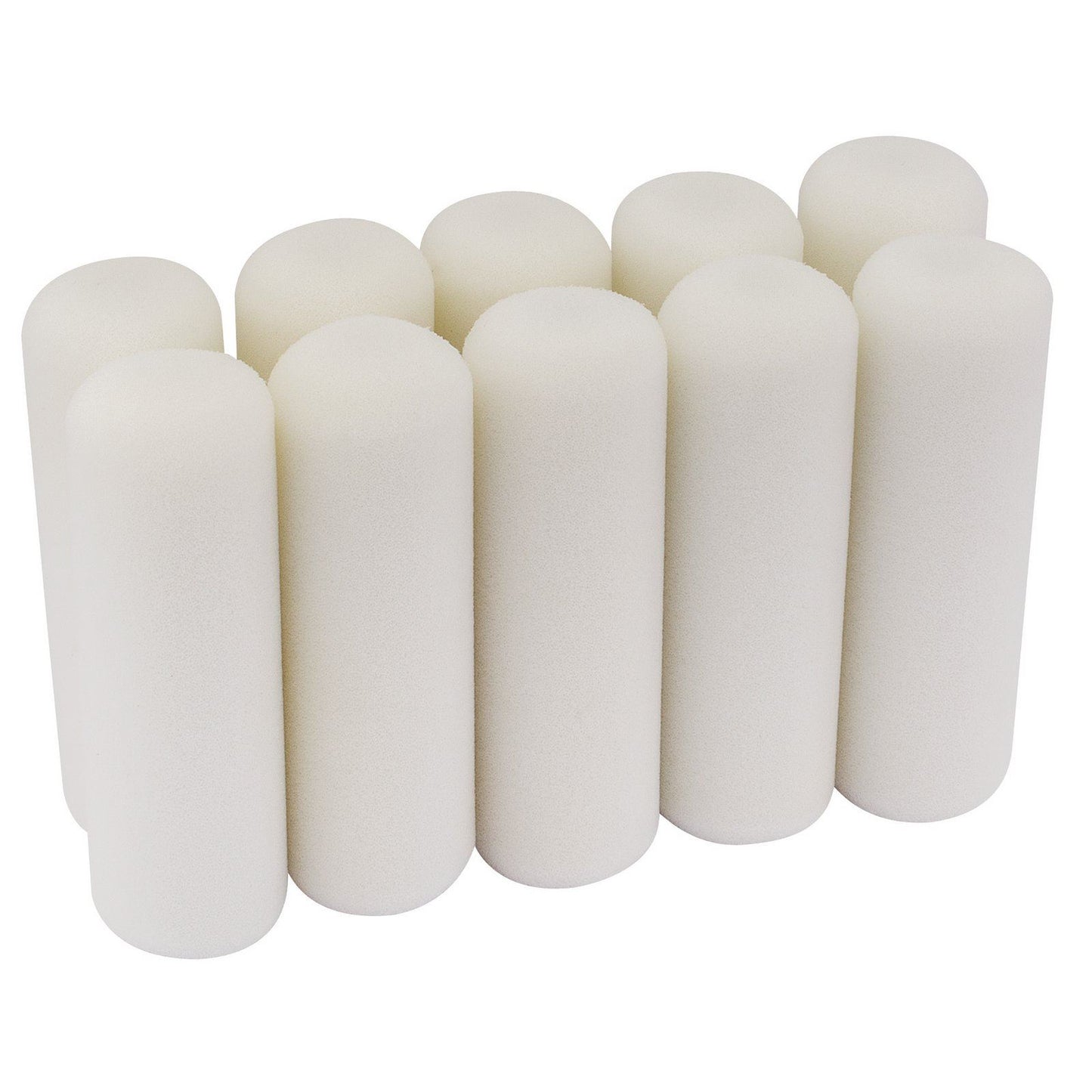 1x Pack Of 10 Draper 100mm Foam Paint Roller Sleeves - 82553