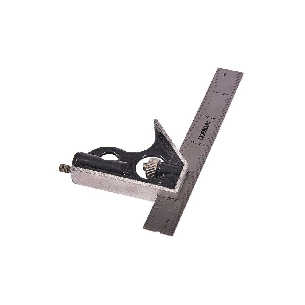 6'' 150mm Combination Square Stainless Steel Spirit Level Scribe Measuring Tool - P4020