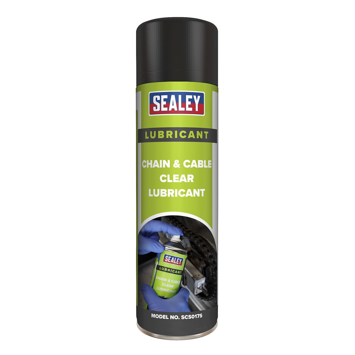 Sealey Chain & Cable Clear Lubricant 500ml Single SCS017S