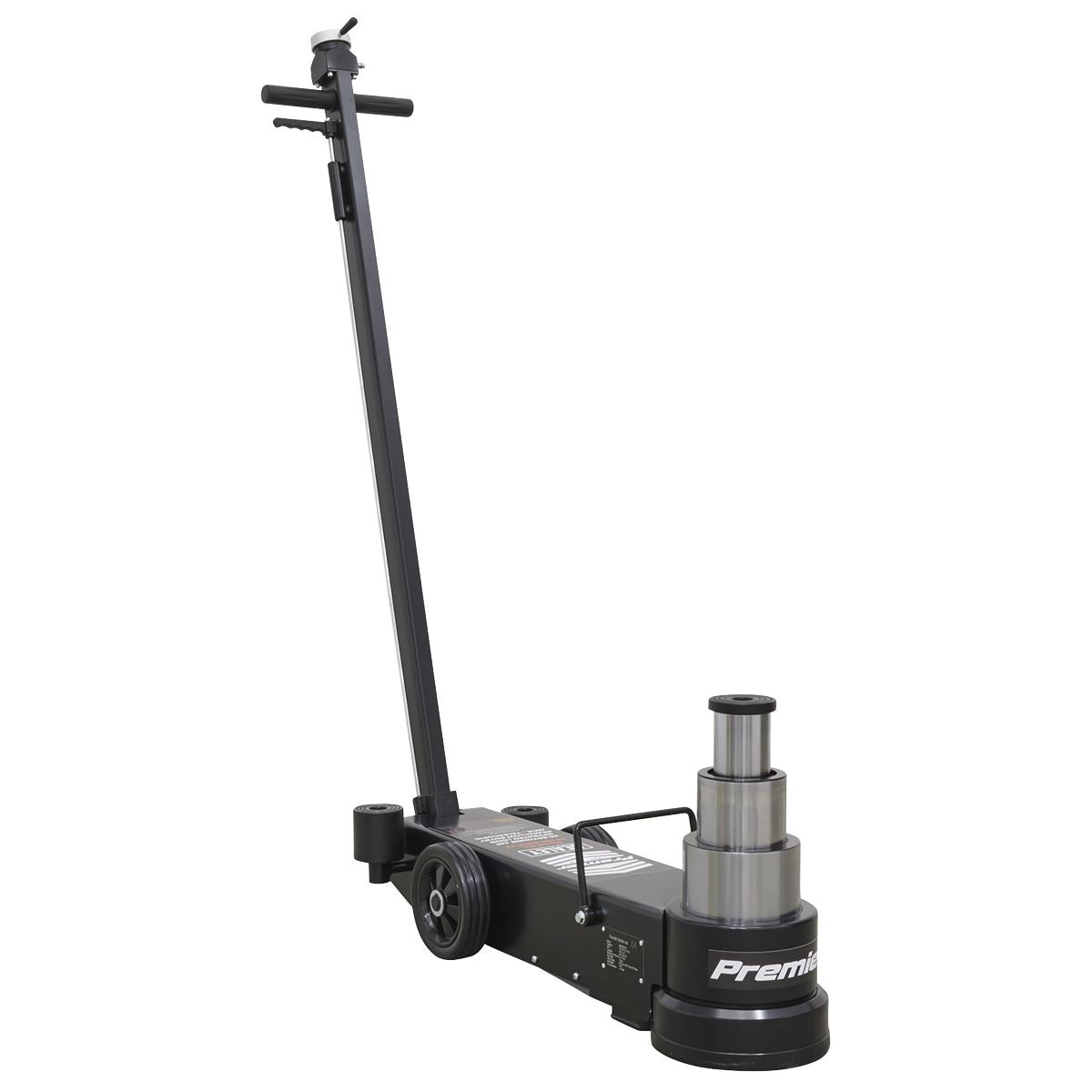 Sealey Air Operated Jack 20-60t Telescopic - Long Reach Low Entry YAJ20-60LR