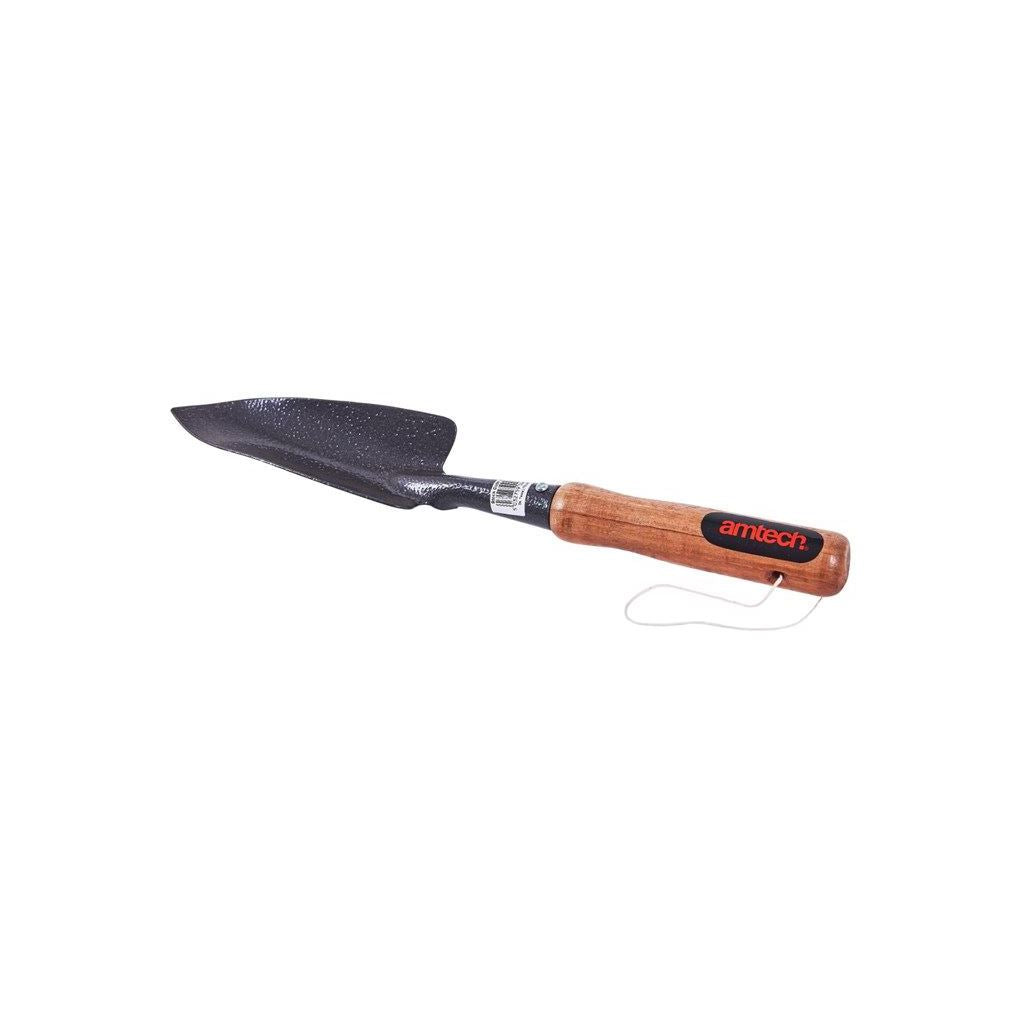 Steel Potting Trowel Wooden Handle & Carbon Steel Blade Hanging Hole/String - U1200