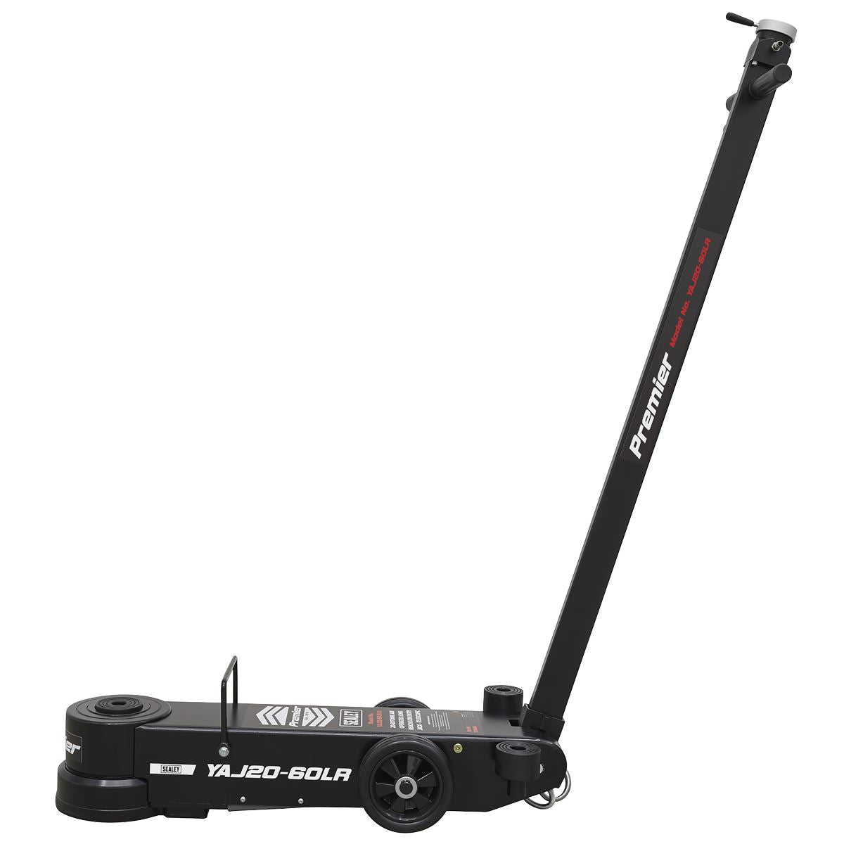 Sealey Air Operated Jack 20-60t Telescopic - Long Reach Low Entry YAJ20-60LR