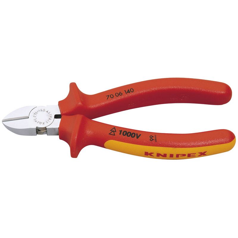 Draper 1x Knipex Expert 140mm Insulated Diagonal Side Cutter Professional Tool - 81254