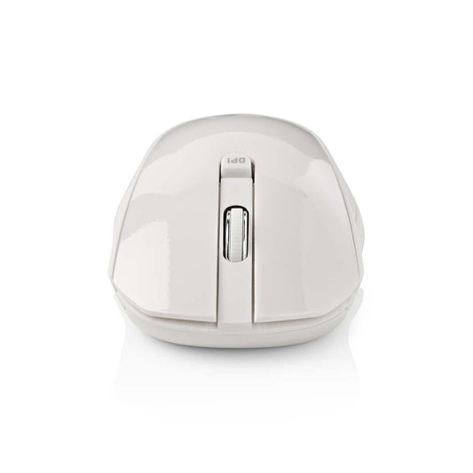 Nedis Wireless Mouse 1000 DPI 3-Button White MSWS400WT