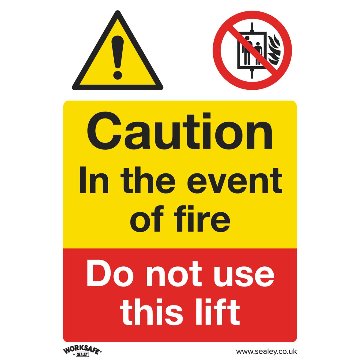 Sealey Safety Sign - Caution Do Not Use Lift - Rigid Plastic SS43P1