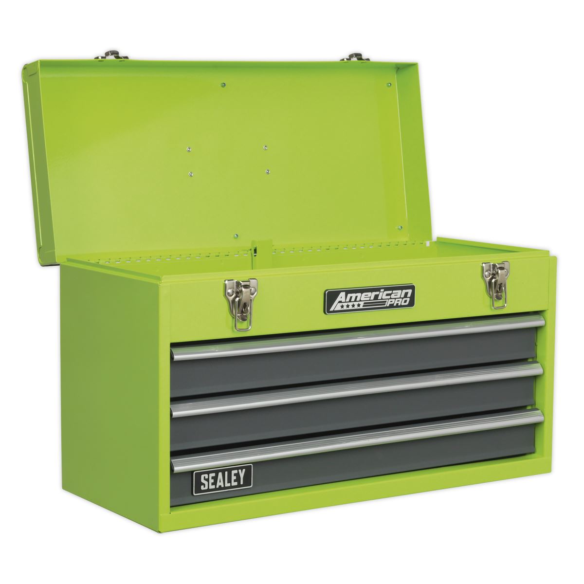 Sealey Portable Tool Chest 3 Drawer - Hi-Vis & 93pc Tool Kit AP9243BBHVCOM