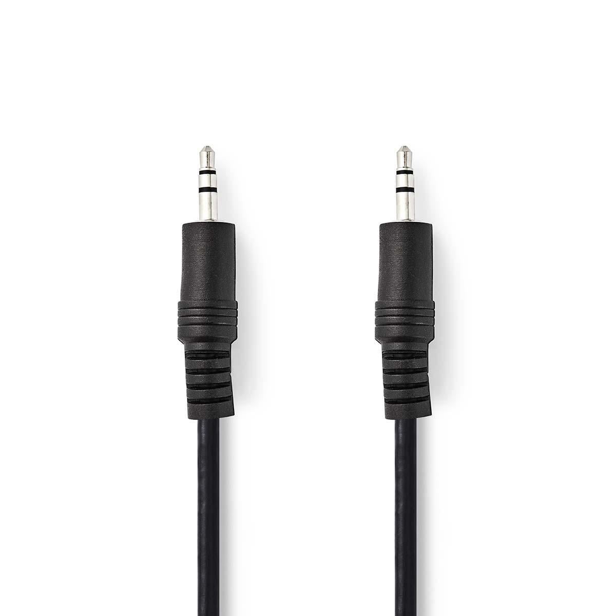 Nedis Stereo Audio Cable 3.5mm Male to 3.5mm Male 10m Black CAGP22000BK100