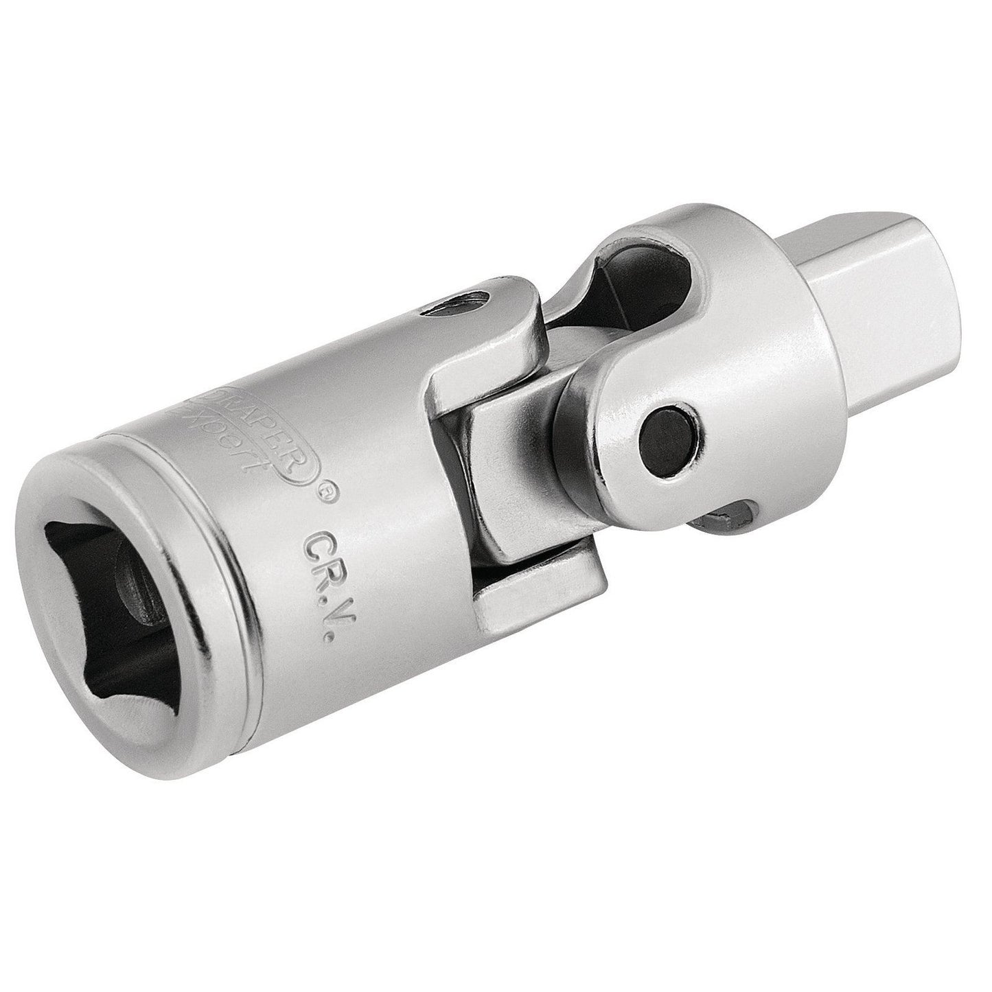 Draper Expert Quality 1/2" Square Drive Satin Chrome Universal Joint - 16796