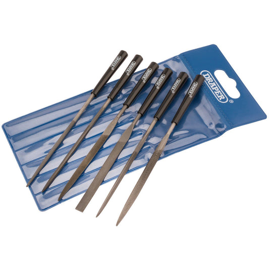 Draper Needle File Set, 140mm (6 Piece) - 82577