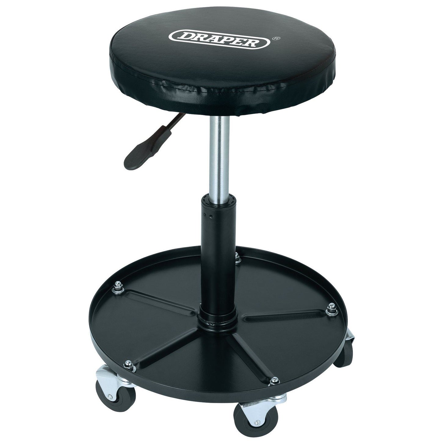 Draper 54229 (WS-1-B) Adjustable Padded Mechanic Work Stool Seat Garage Workshop