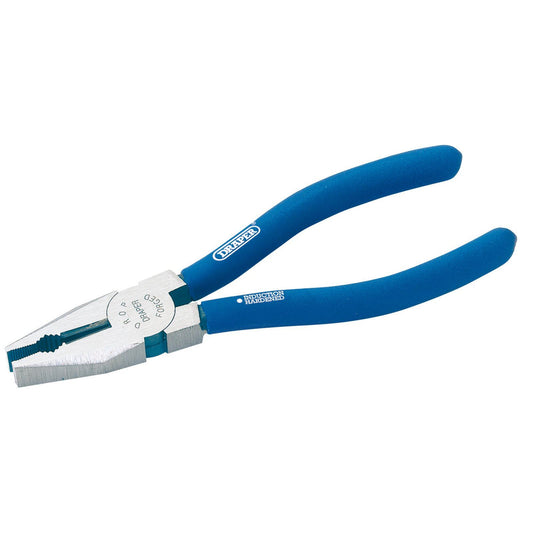 Combination Pliers & Wire Cutters Draper 160mm (6") Cushion Grip Hardened Steel - 07047