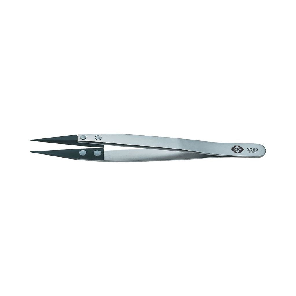 CK Tools CarbofibESD Tweezer 2390 130mm T2390