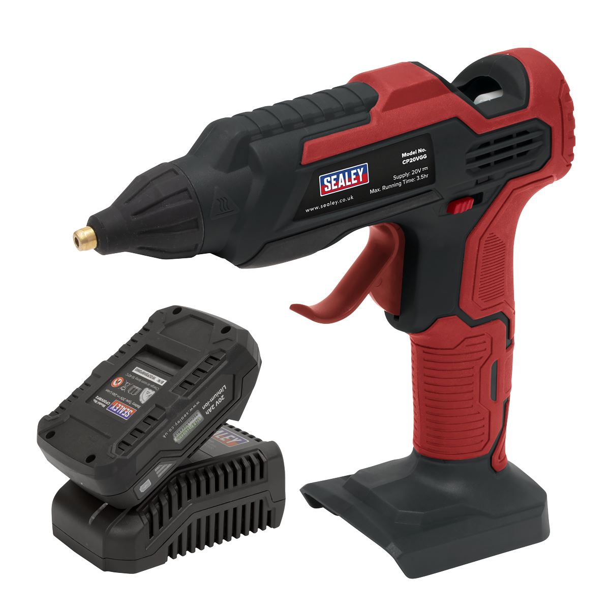 Sealey Cordless Glue Gun Kit 20V 2Ah CP20VGGKIT1