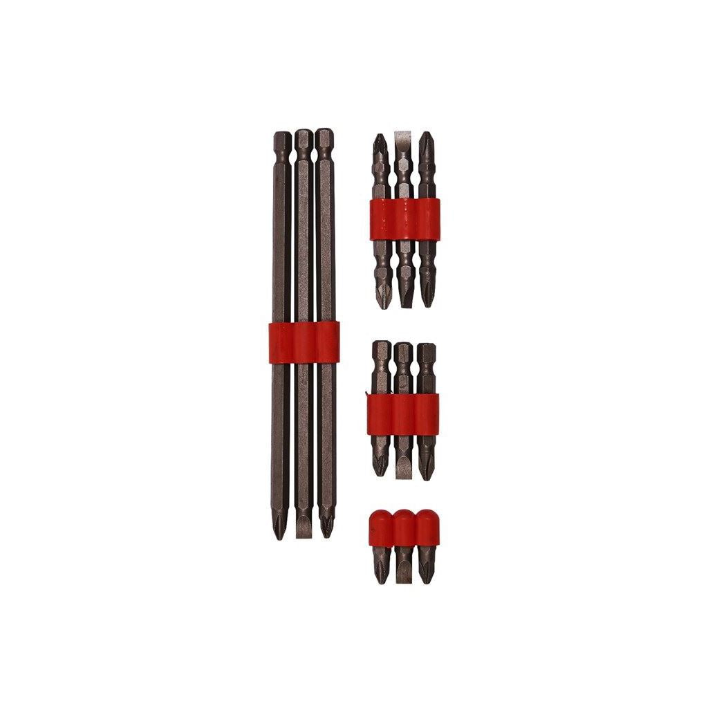 Amtech 12 Piece Assorted Power Bit Set Phillips/Pozi & Slotted Screwdriver - L2700