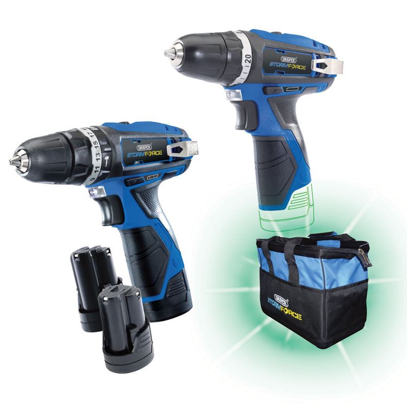 Draper 10.8V Drill TW/Pack +3 Batteries and Bag- Draper Interchange Mega Deal - 52031