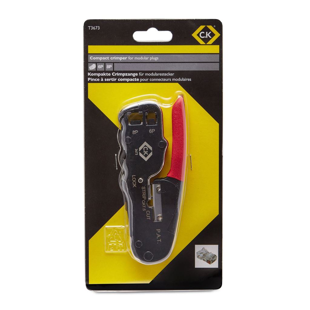 CK Tools Compact Crimper for Modular Plugs T3673