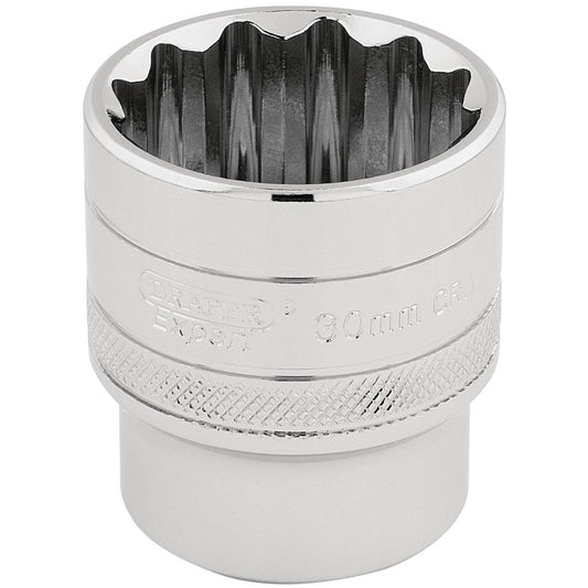 Draper Expert Quality 1/2" Square Drive Hi-Torq 12 Point Socket - 30mm - 33586