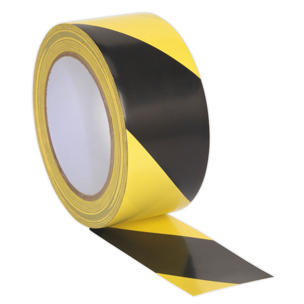 Sealey Hazard Warning Tape 50mm x 33m Black/Yellow HWTBY