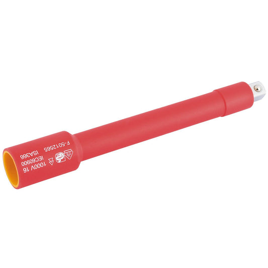 Draper 3/8" Square Drive VDE Approved Fully Insulated Extension Bar (150mm) - 32102