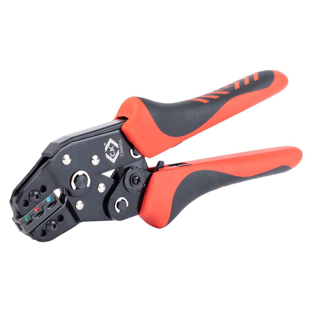 CK Tools Ratchet Crimping Pliers for Insulated Terminals T3680A