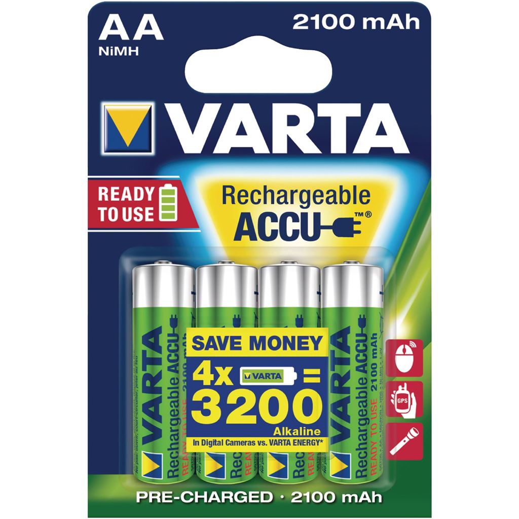 Varta Ready 2 Use 4x AA Rechargeable batteries (VARTA-56706B)