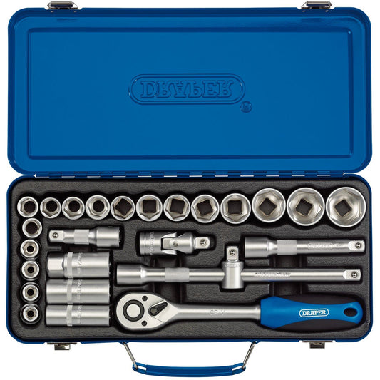 Draper 1/2" Square Drive Metric Socket Set (26 Piece) -No. 16368