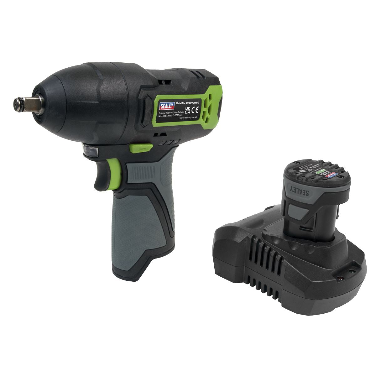 Sealey Cordless Impact Wrench 3/8"Sq Drive 10.8V 2Ah CP108VCIW