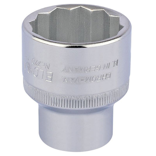 Elora 1x 30mm 1/2" Square Drive Bi-Hexagon Socket Professional Tool 24757