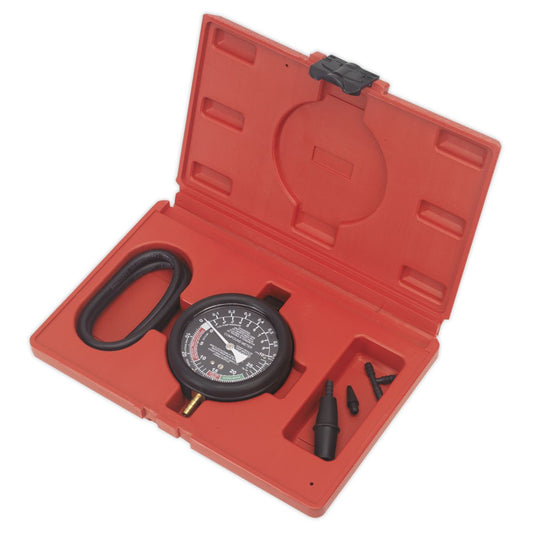 Sealey Vacuum & Fuel Pump Pressure Test Gauge Set VSE952