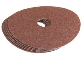 Draper 5x 115mm 80Grit Aluminium Oxide Sanding Disc Professional Tool 58618