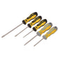 CK Tools Triton XLS Screwdriver - 5 Piece Set SL/PH contains Slotted parallel 4x100, Slotted flared 5.5x100, 6.5x150 PH1x75, PH2x100 - T4726