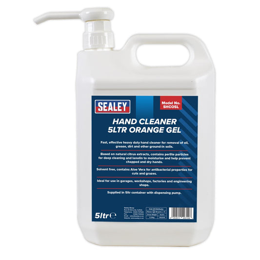 Sealey Hand Cleaner 5L Orange Gel SHCO5L