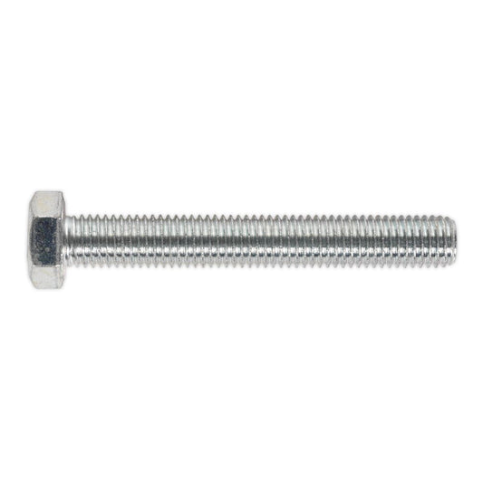 Sealey HT Setscrew M14 x 100mm 8.8 Zinc Pack of 10 SS14100