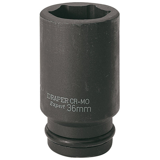 Draper Expert 36mm 3/4" Square Drive Hi-Torq® 6 Point Deep Impact Socket 71940