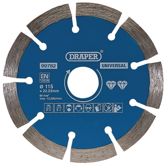 Draper 99782 Segmented Diamond Blade (115mm)