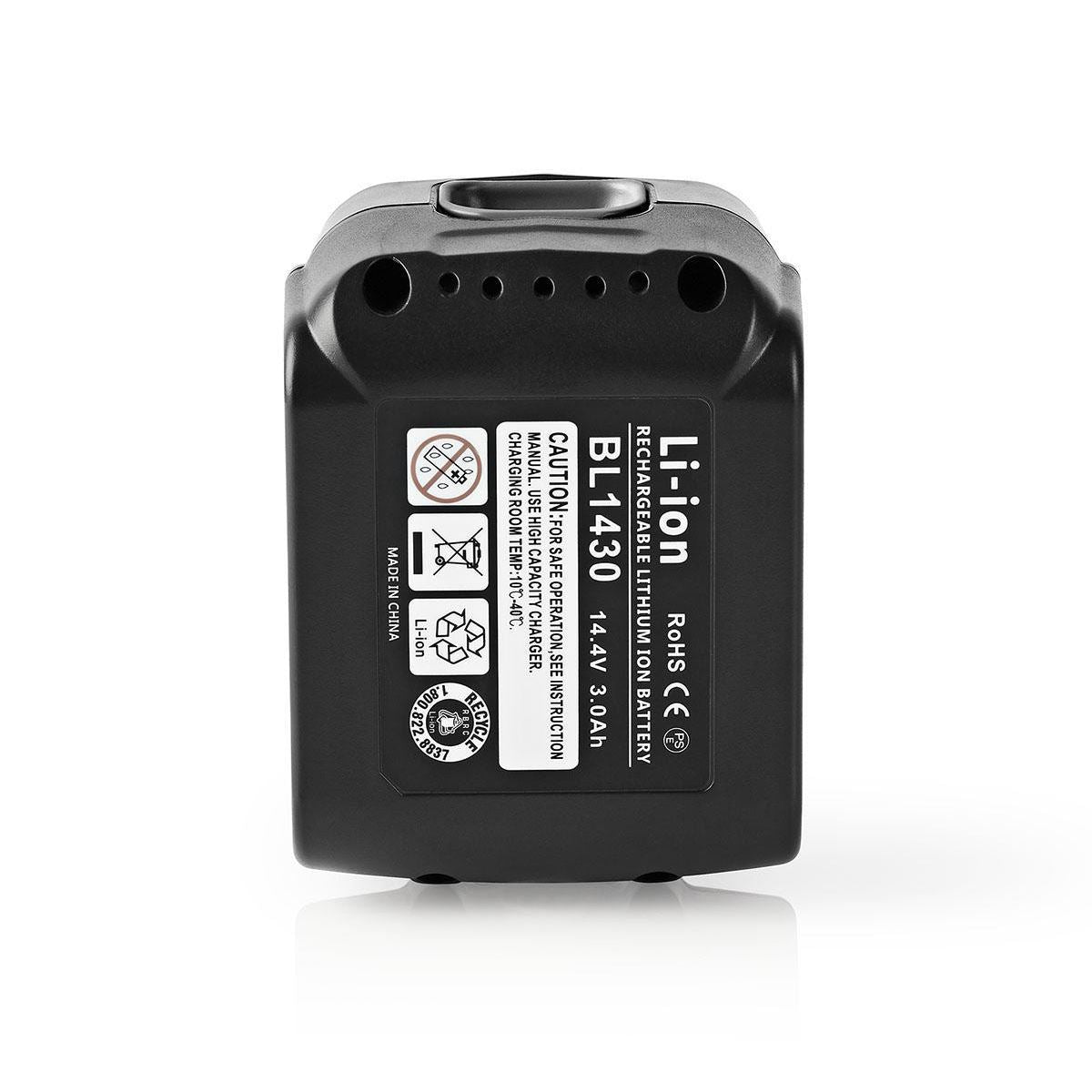 Nedis Power Tool Battery Li-Ion 14.4V 4Ah 57.6Wh Replacement for Makita