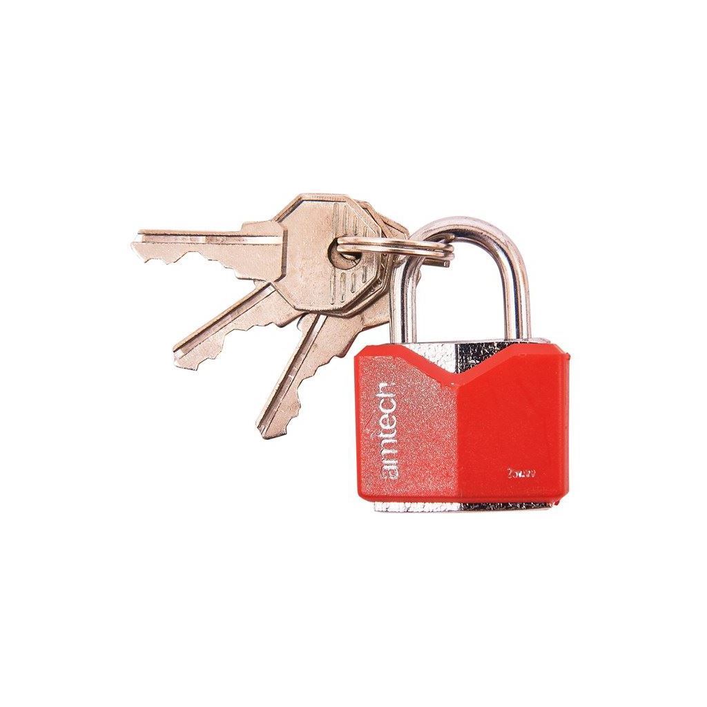 Strong Durable Rhombic 25mm Iron Padlock & 3 Keys Anti Saw Anti Pick Diy Lock - T0702