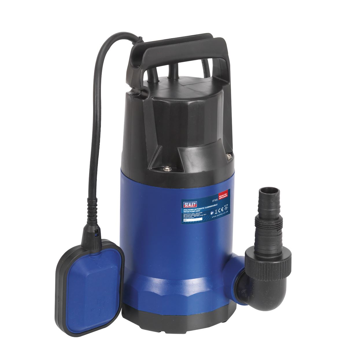 Sealey Submersible Water Pump Automatic 250L/min 230V WPC250A