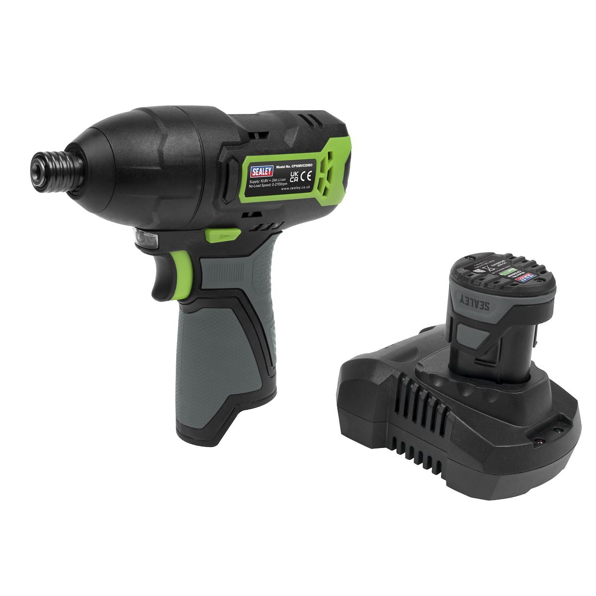 Sealey Cordless Impact Driver 1/4 Hex Drive 10.8V 2Ah CP108VCID