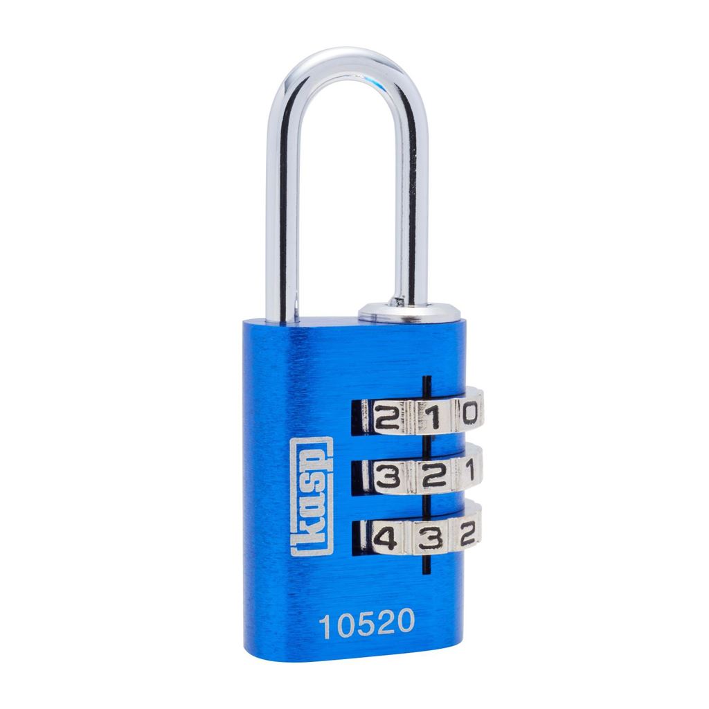 Kasp 105 Combi Padlock Blue 20mm K10520BLUD