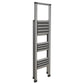 Sealey Aluminium Prof Folding Step Ladder 3-Step 150kg Capacity APSL3