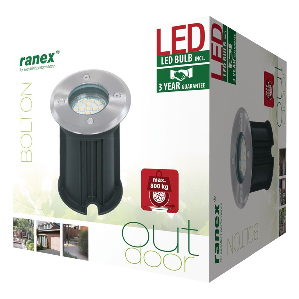 Ranex LED Ground Spot Plastic Glass Light - RA-5000461