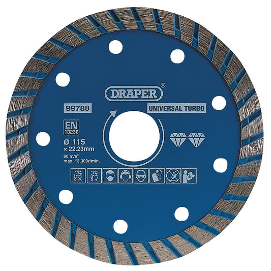 Draper 99788 Turbo Diamond Blade (115mm)