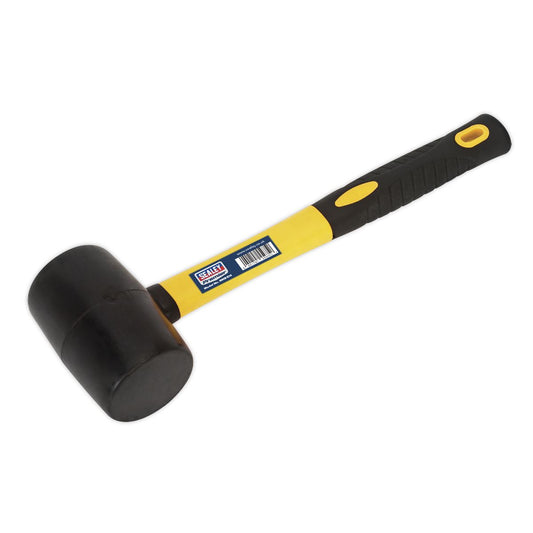 Sealey Rubber Mallet 1lb with Fibreglass Shaft RMB100